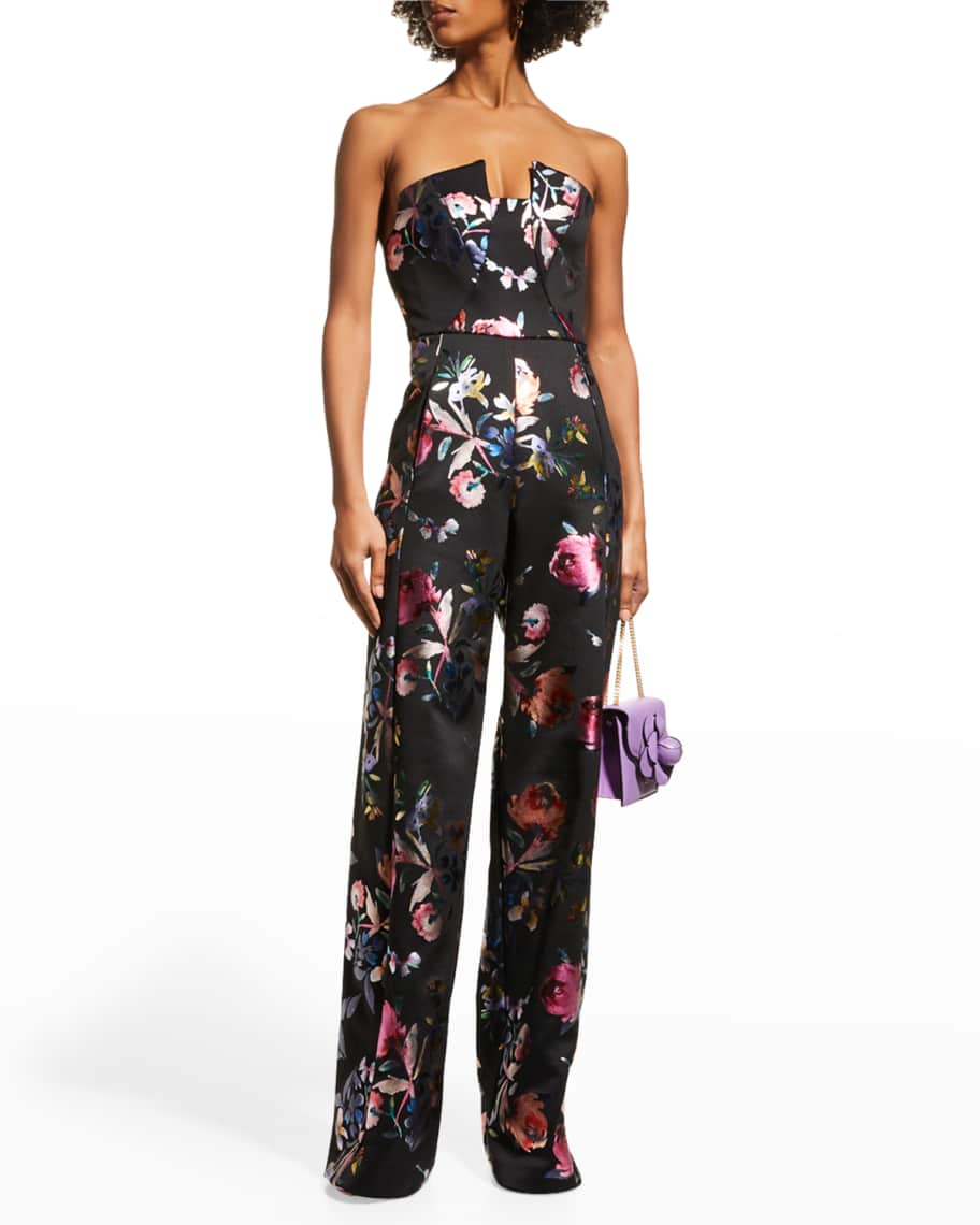Black halo lena jumpsuit hot sale