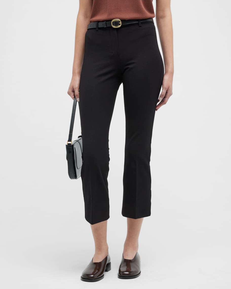 S Max Mara Women's Umanita Cotton Blend Trousers Black