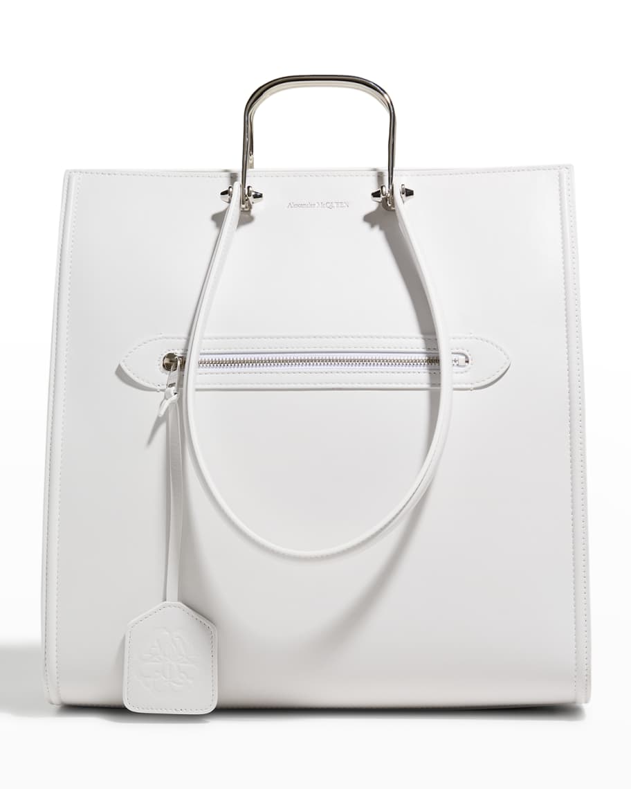 Alexander McQueen The Tall Story Leather Tote Bag | Neiman Marcus