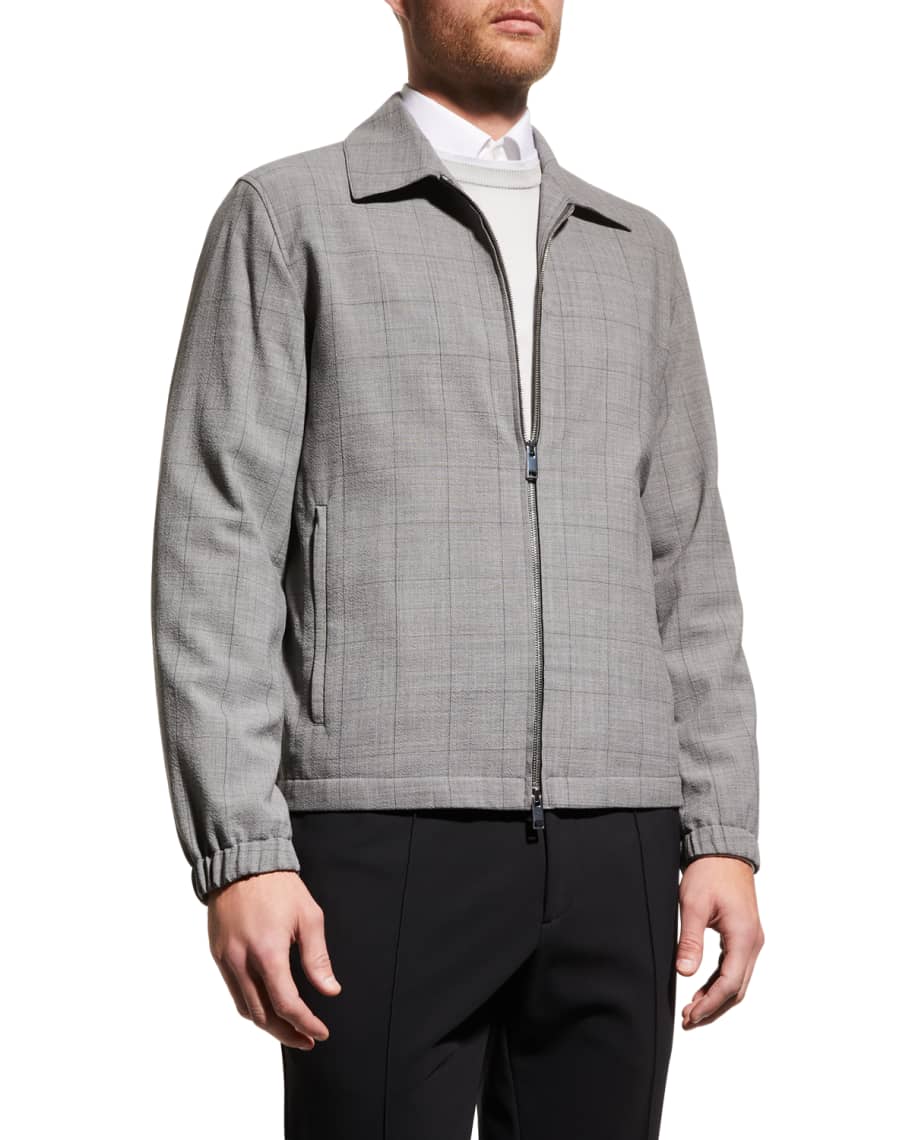 Theory Men's Zerega Sartorial Plaid Jacket | Neiman Marcus