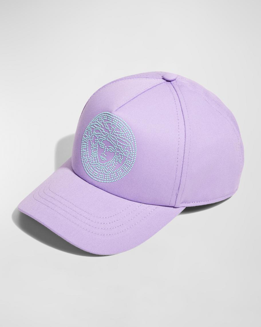 Versace Logo Cotton Baseball Cap | Neiman Marcus display picture 3