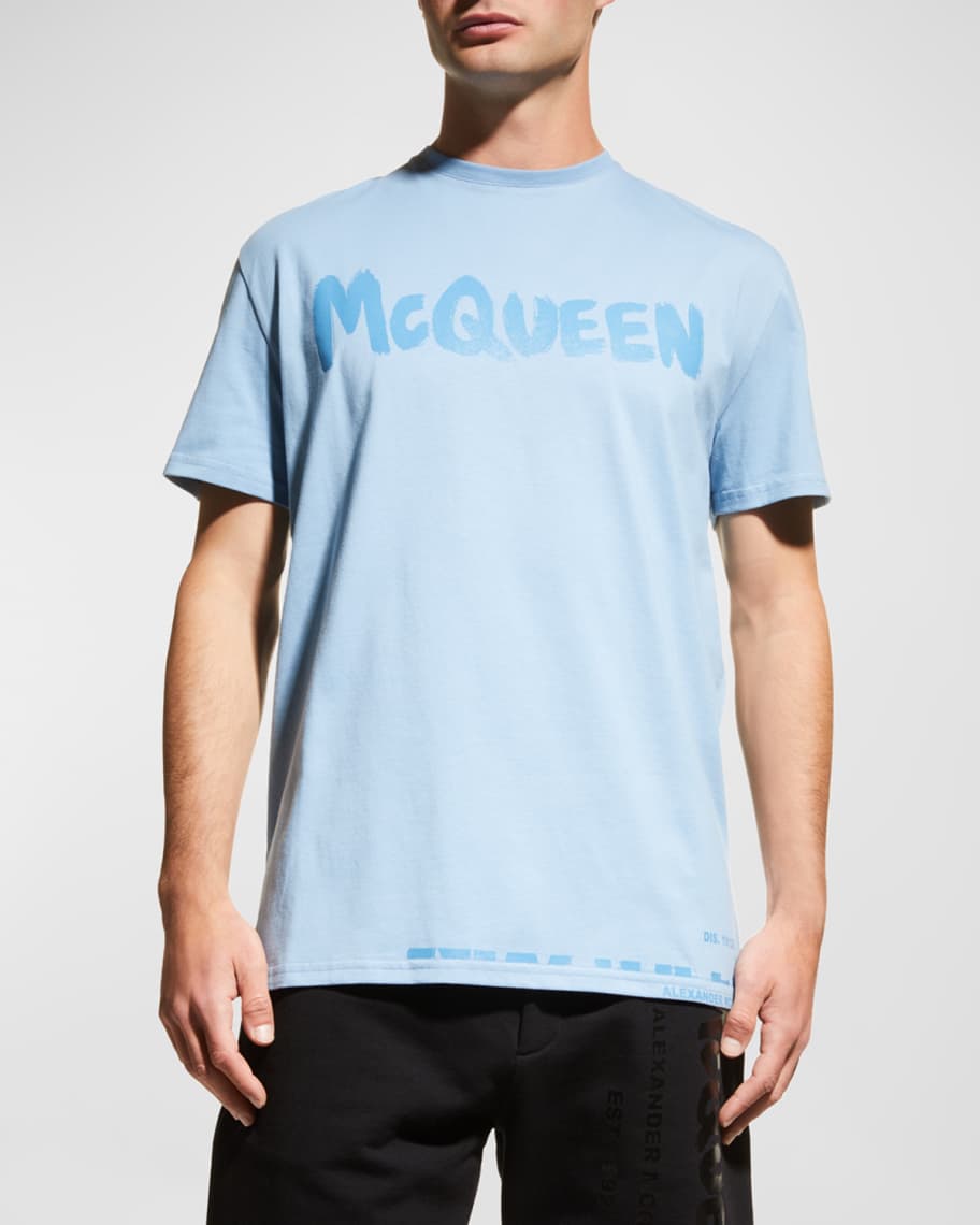 Alexander McQueen Men's Graffiti-Logo T-Shirt