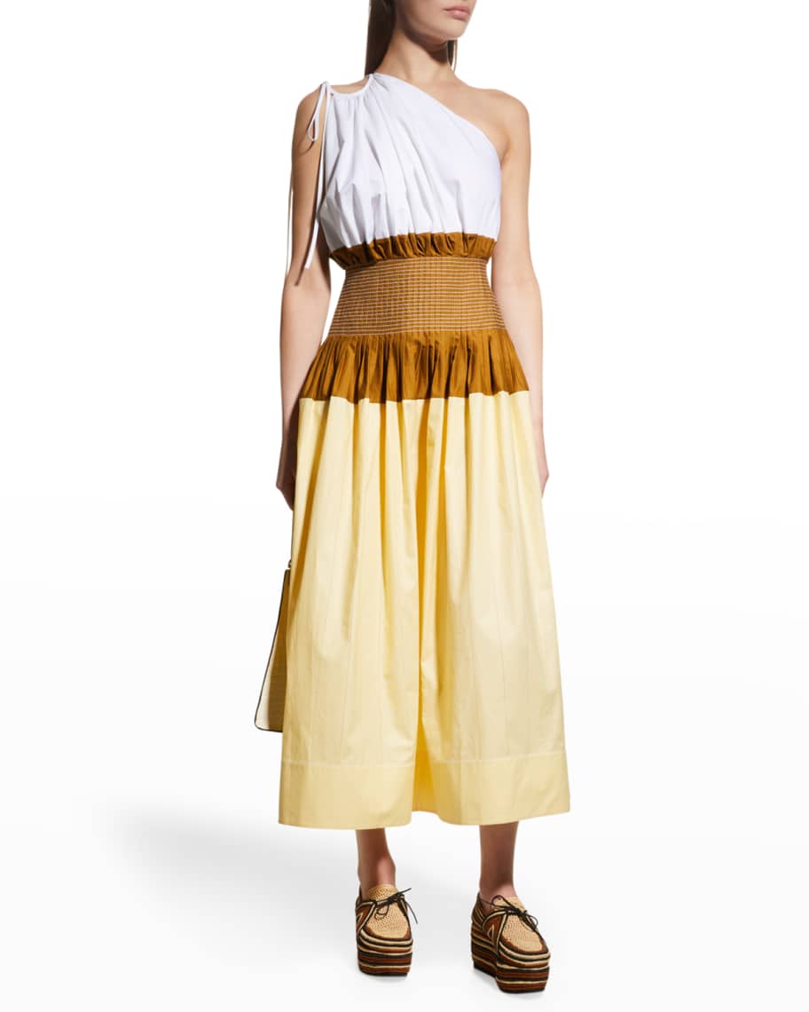 ワンピース Tory Burch FW22 COLORBLOCK DRESS (142036_915) Colorblock Sweater Dress: Women's Designer Dresses | Tory Burch