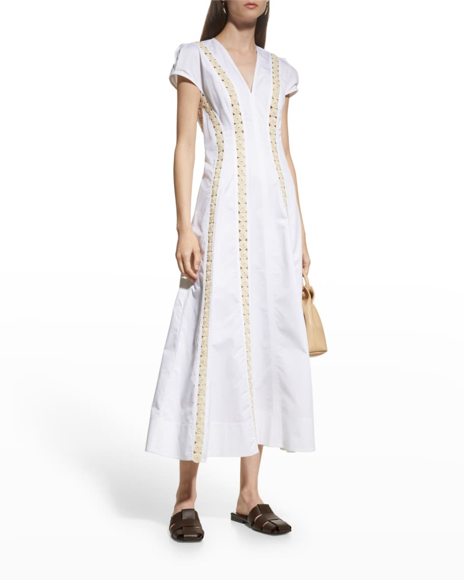 Tory Burch Yoyo-Embellished Dress | Neiman Marcus