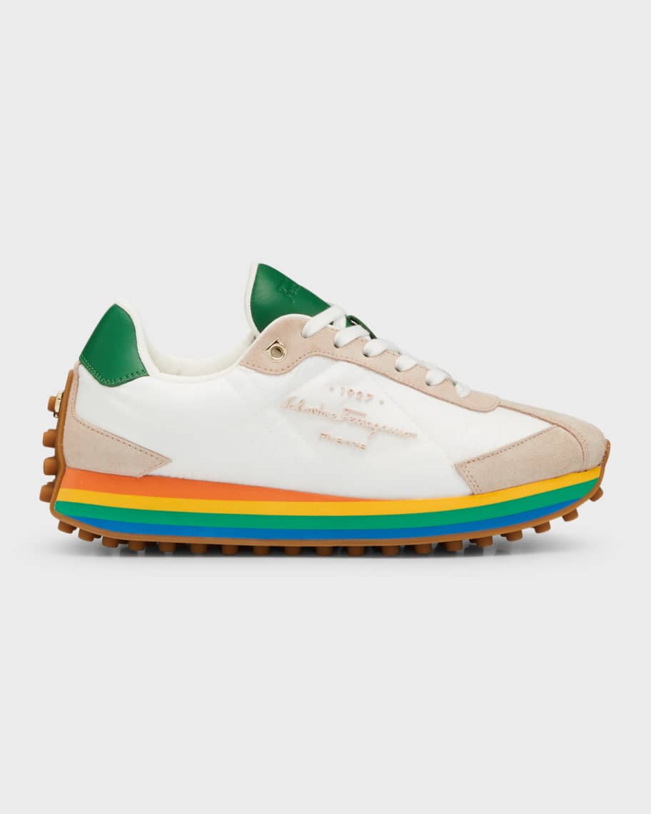 スニーカー Ferragamo Iggy Mixed Media Sneakers Ferragamo Launches Running Shoe for All Genders | Hypebae
