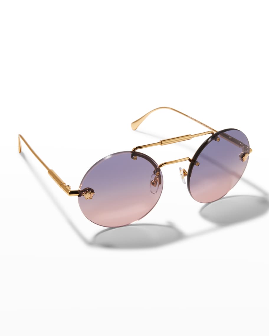 Versace medusa round sunglasses hot sale