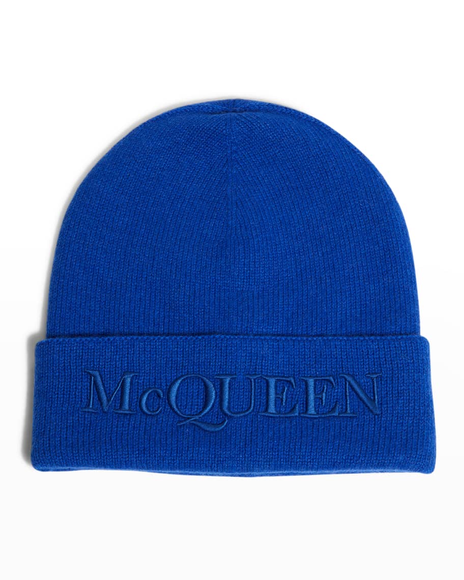 ALEXANDER MCQUEEN CASHMERE LOGO BEENIE main image 1