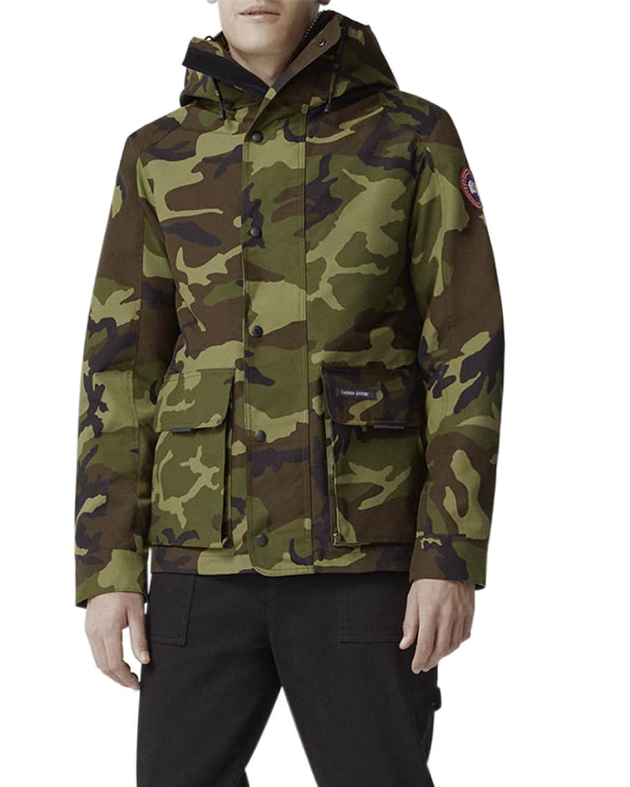 Canada goose camo hooded jacket top