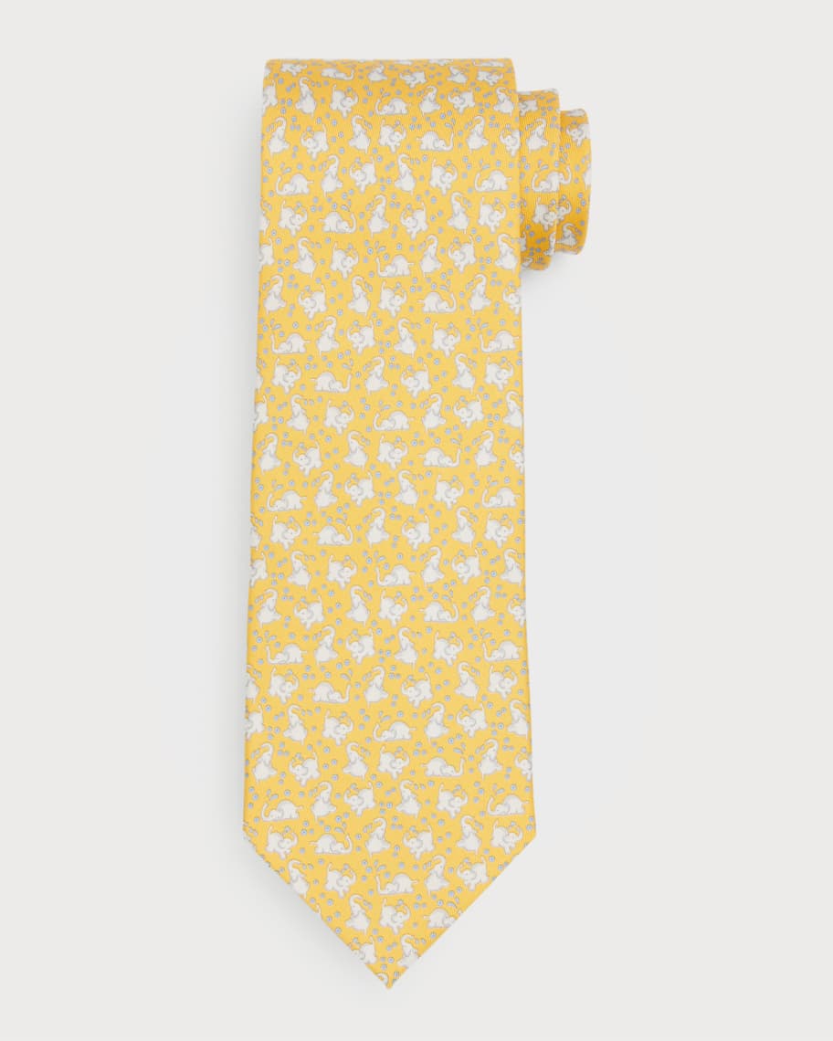 ferragamo elephant tie