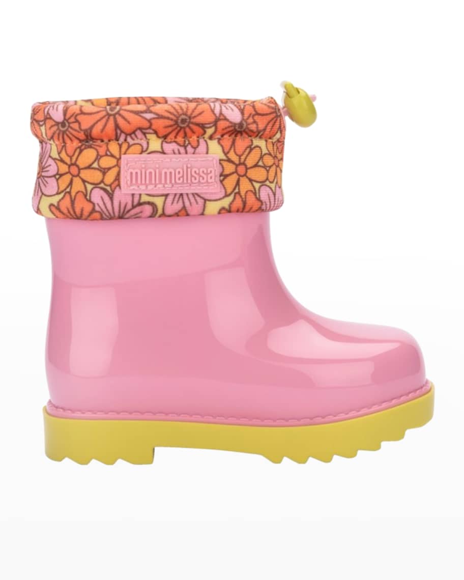 Melissa Girl's Drawcord Rain Boots, Baby Neiman Marcus