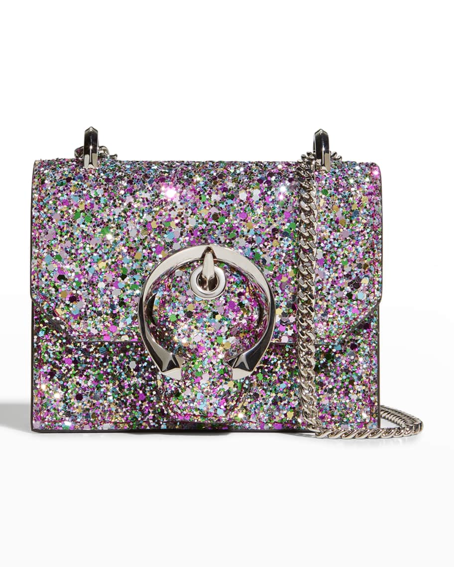 Jimmy Choo Mini Glitter Chain Crossbody Bag Neiman Marcus