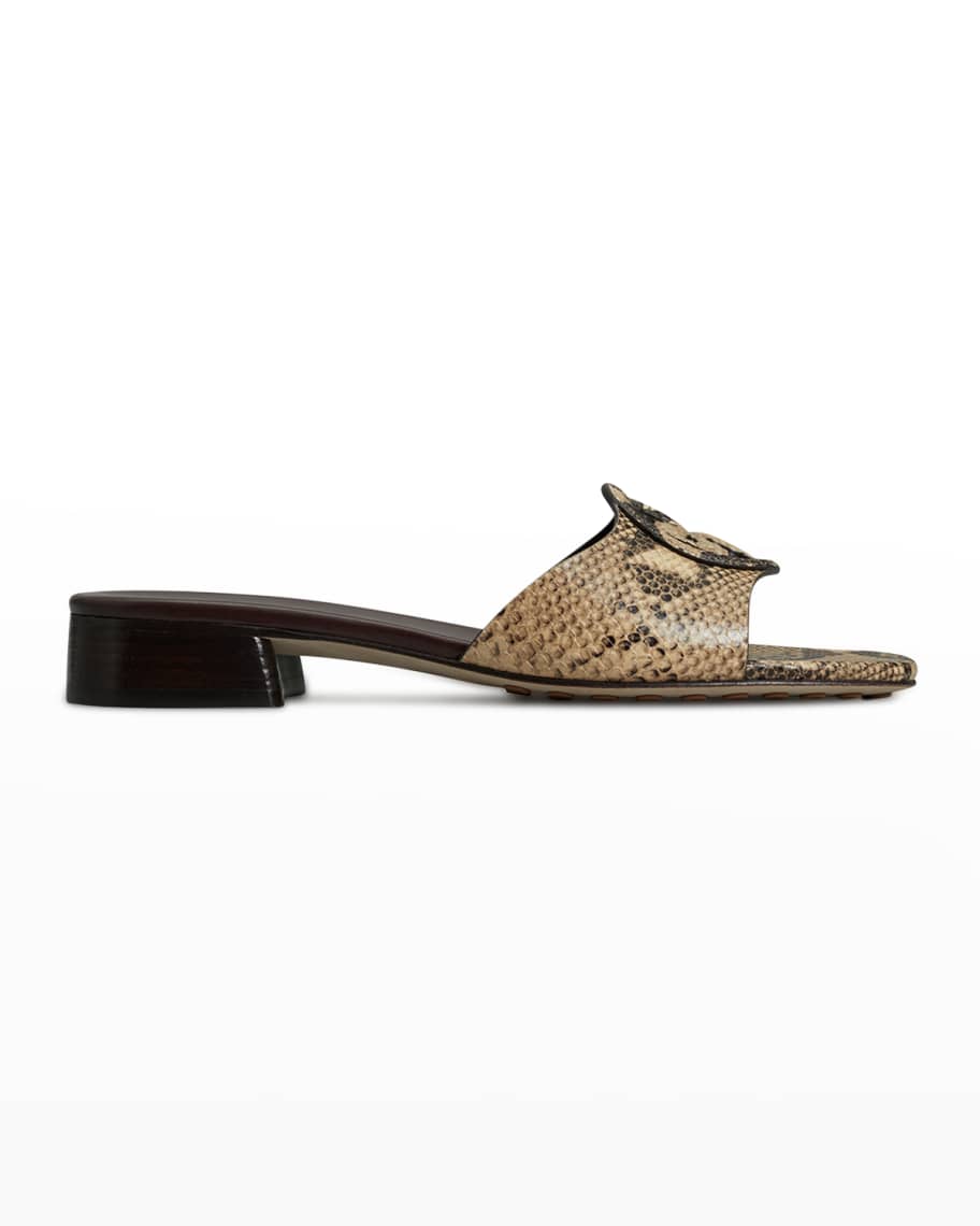 Tory Burch Bombe Miller Medallion Slide Sandals | Neiman Marcus