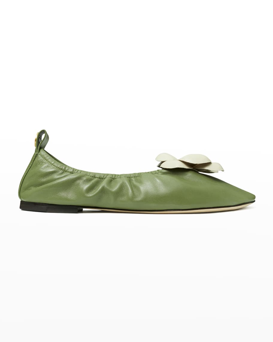 Tory burch flower flats on sale