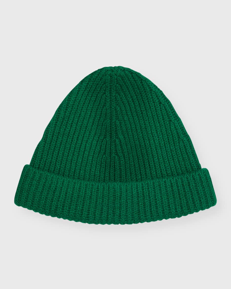 THE ROW Fisher Cashmere Rib Beanie Hat | Neiman Marcus