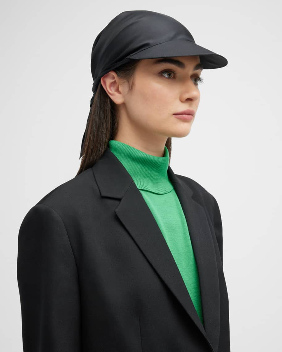 THE ROW 帽子シルク　ザロウ　キャップ Caspian Hat シルク ____ – The Row