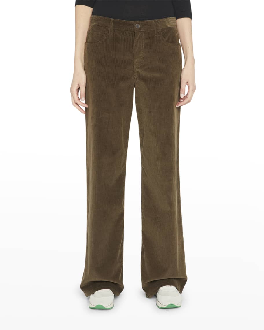 THE ROW Eglitta Corduroy Wide-Leg Pants | Neiman Marcus