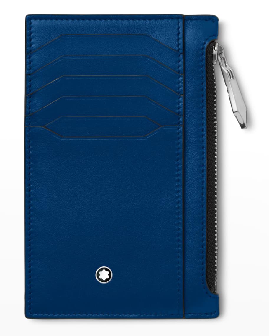 Montblanc Men's Meisterstück Pocket Holder Leather Zip Card Holder