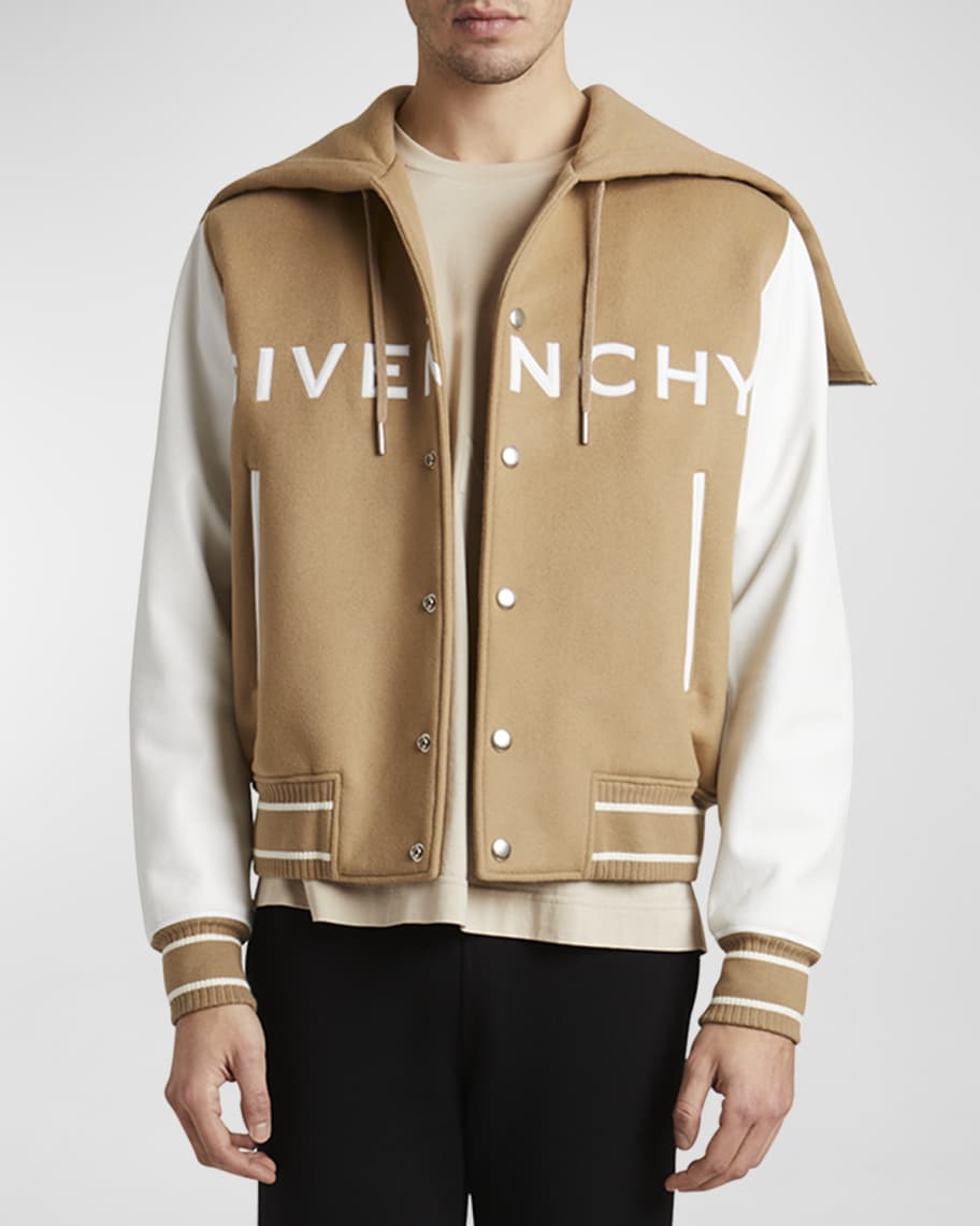 Givenchy Men's Hooded Varsity Jacket | Neiman Marcus
