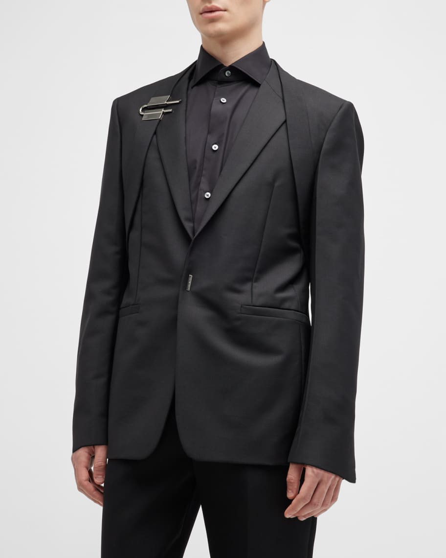 Givenchy Men's U-Lock Harness Slim Sport Jacket | Neiman Marcus
