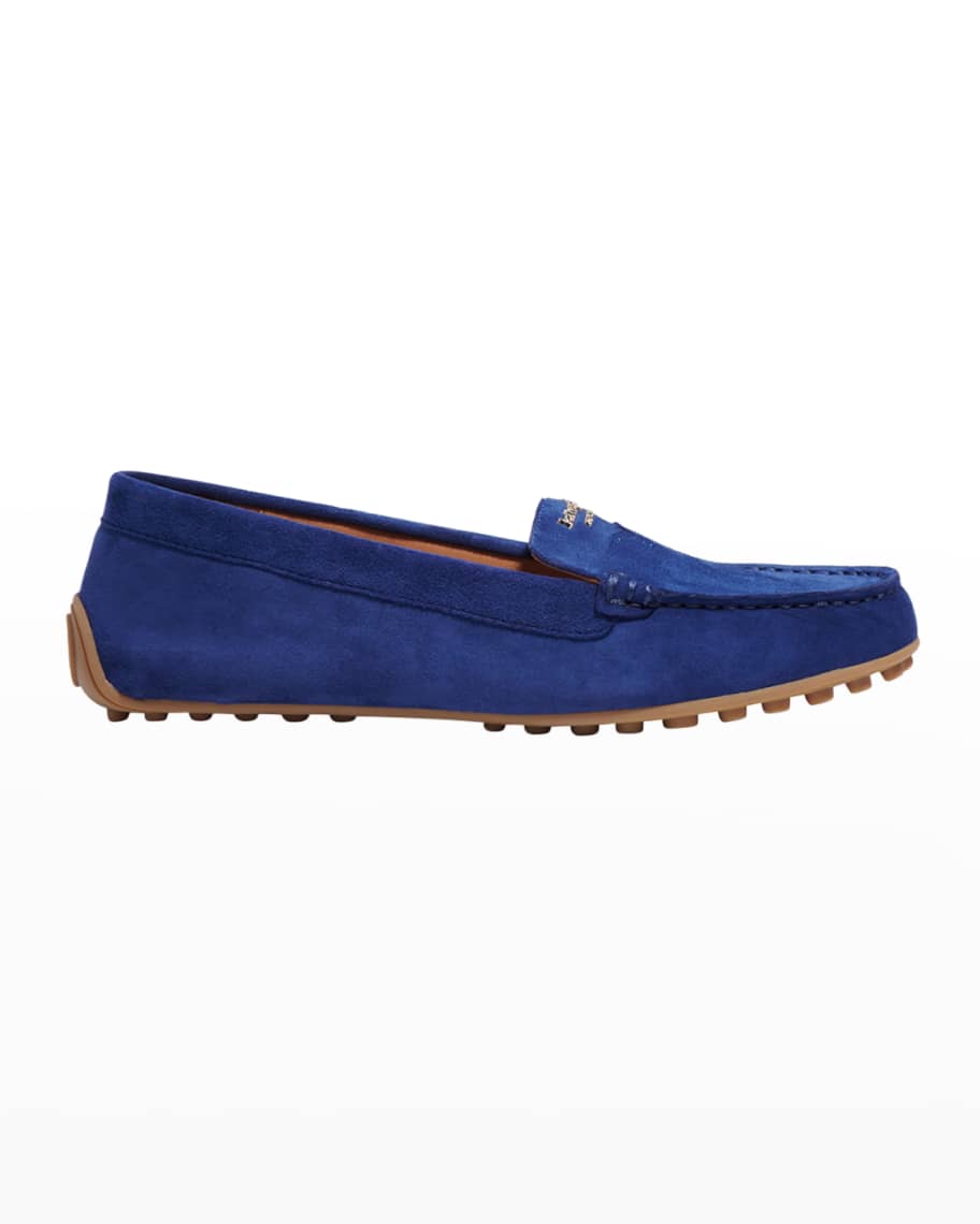 kate spade new york deck suede driver loafers Neiman Marcus