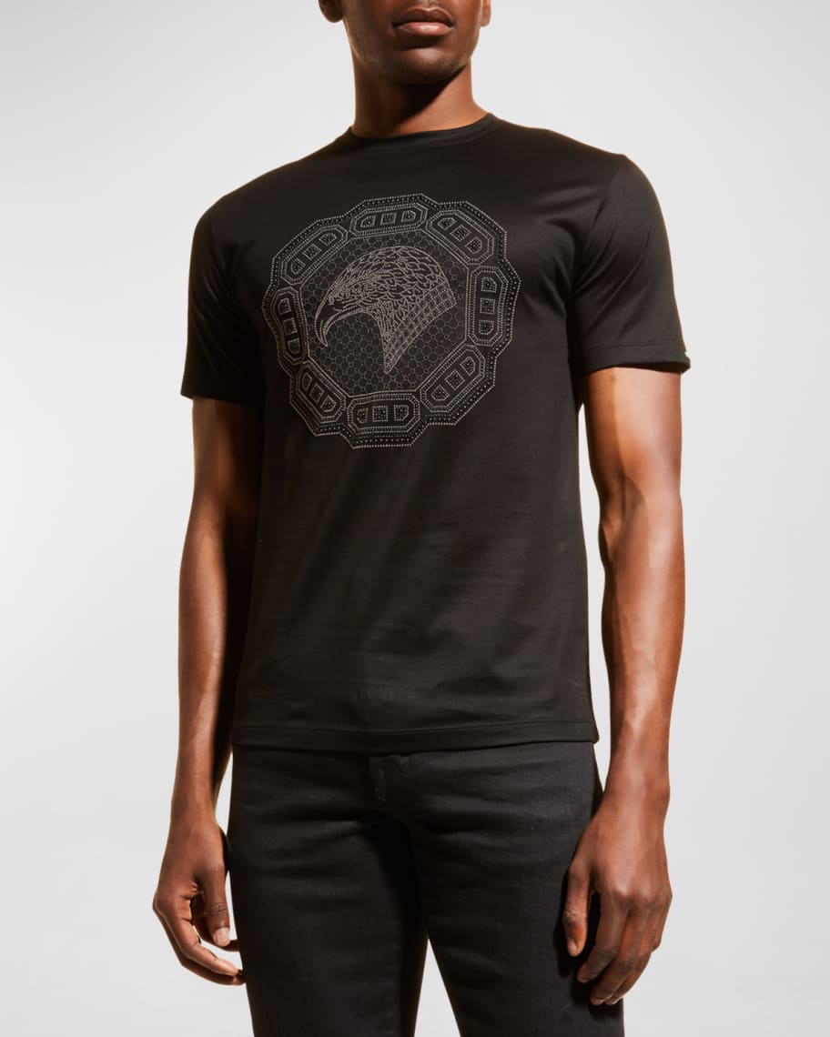 Stefano Ricci Men's Eagle Crewneck T-Shirt | Neiman Marcus
