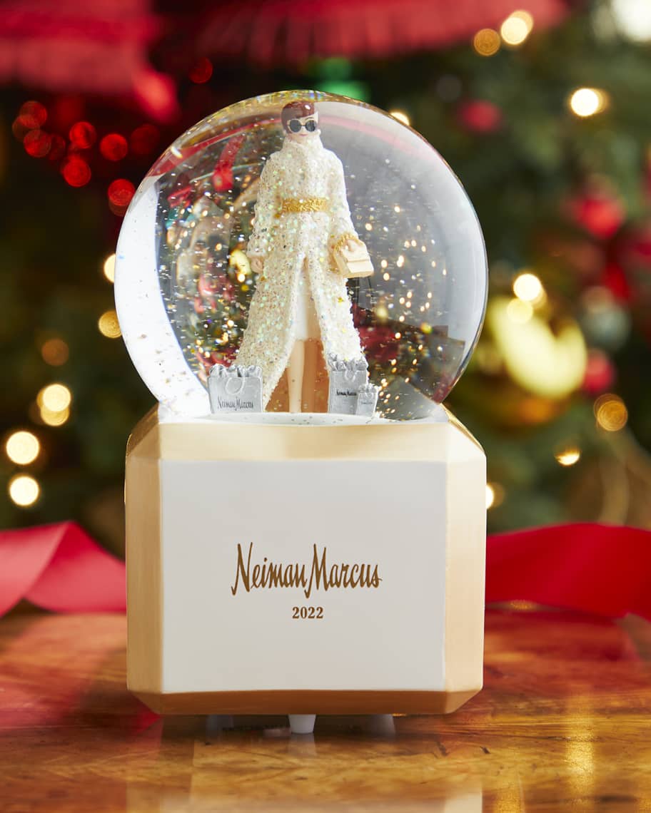 Neiman Marcus Shopping Lady Snowglobe 2022