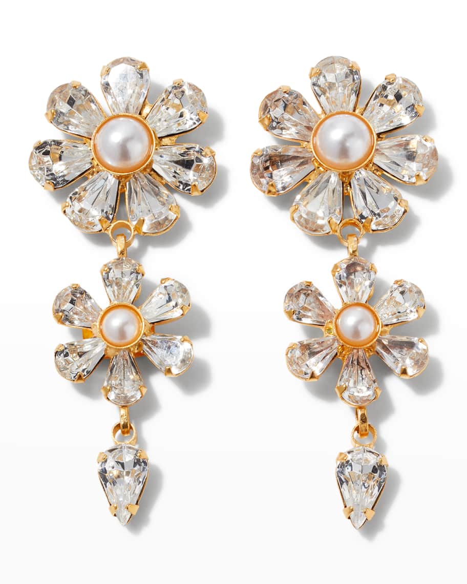 Elizabeth Cole Posie Earrings, Clear | Neiman Marcus