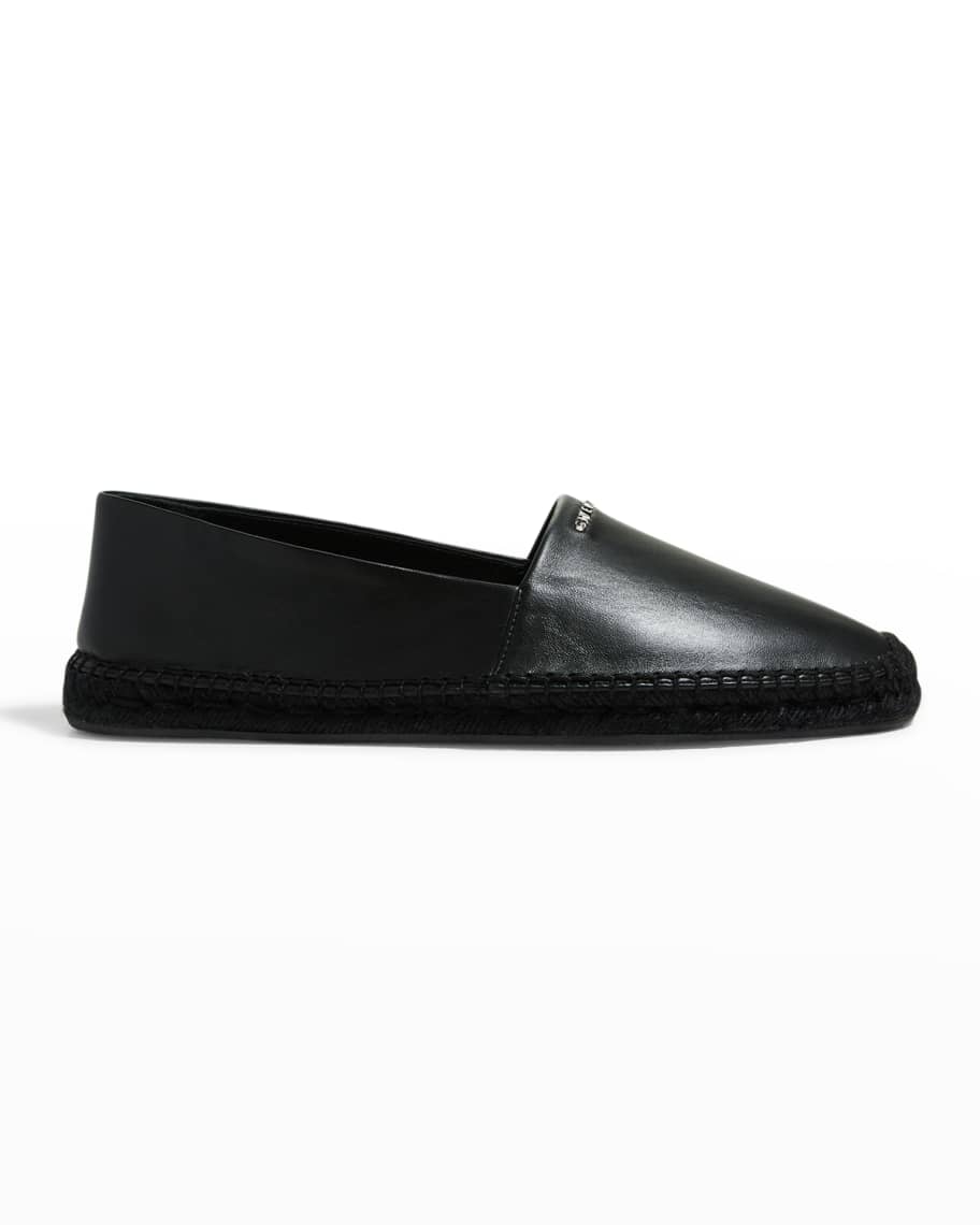 Givenchy Men's Leather Logo Espadrilles | Neiman Marcus