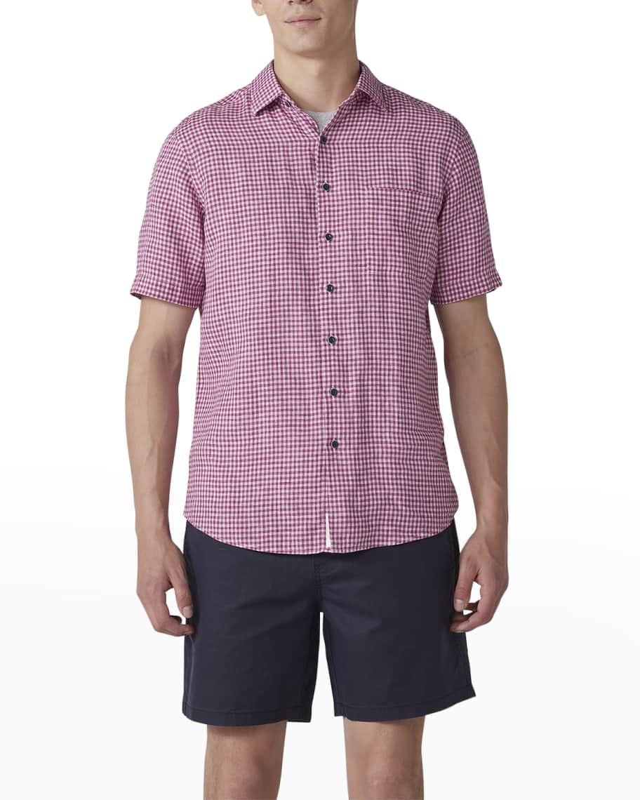 Duck Head - Men's Walton Gingham Ls Performance Poplin Sport Shirt
