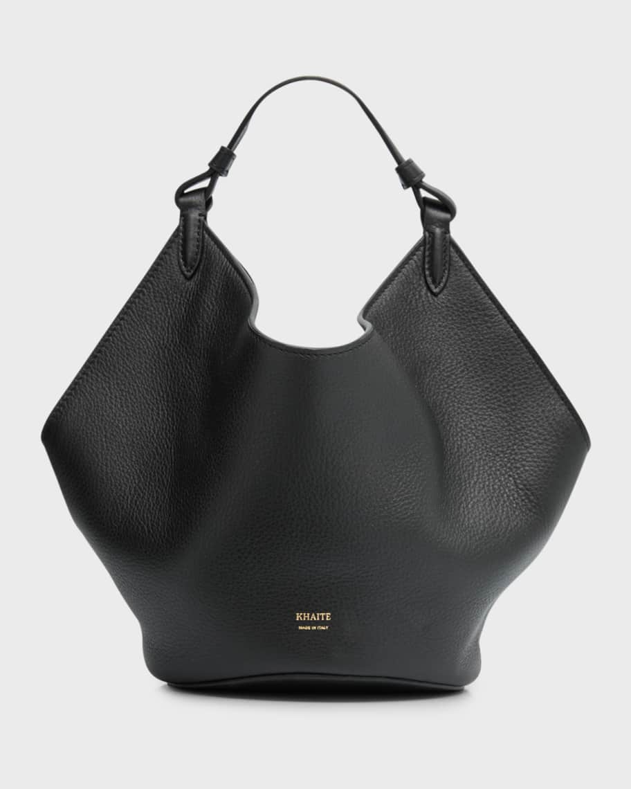 Mini Lotus Suede Top Handle Bag