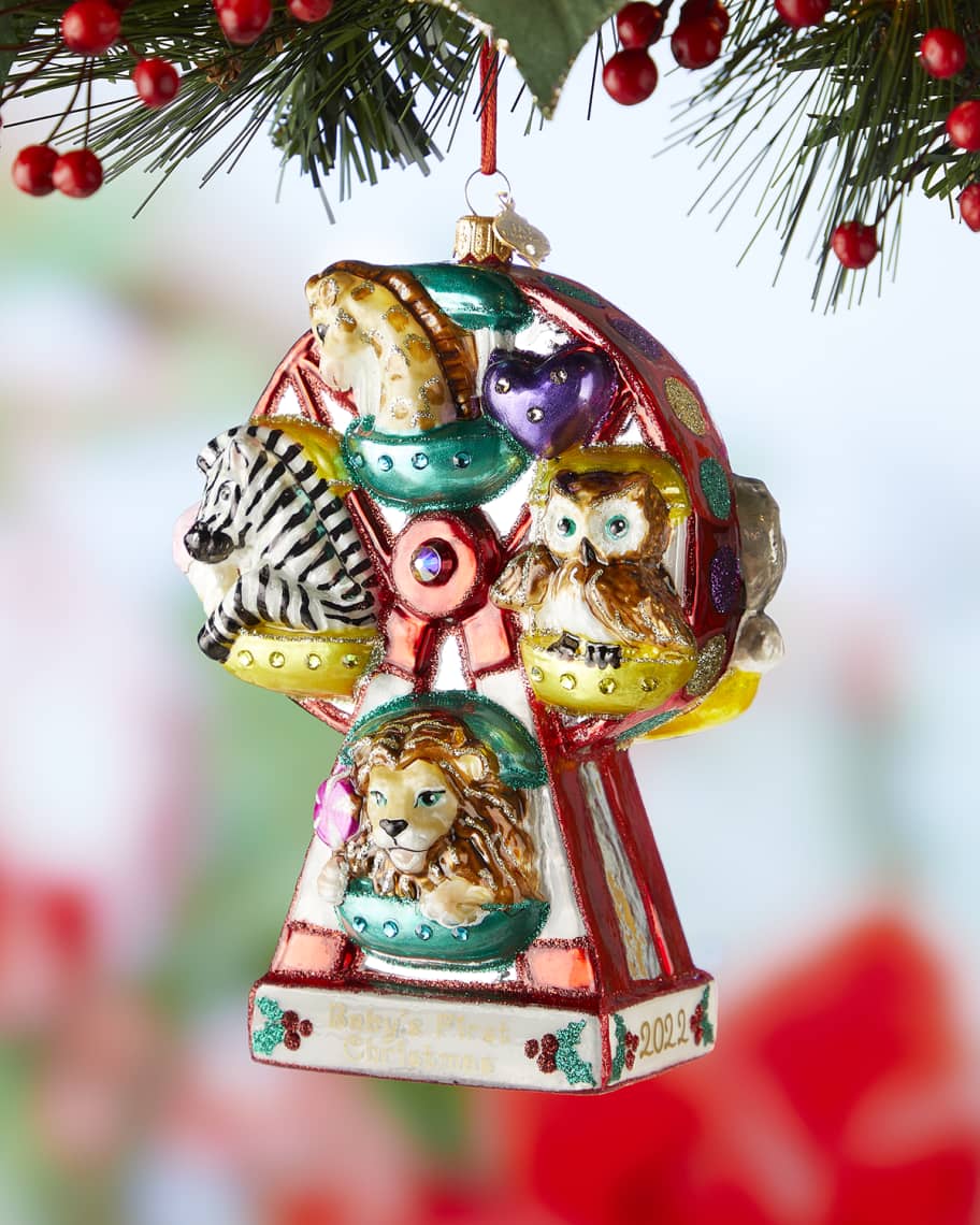 Opulent Fashion House Ornaments : Monogram Christmas Ornaments