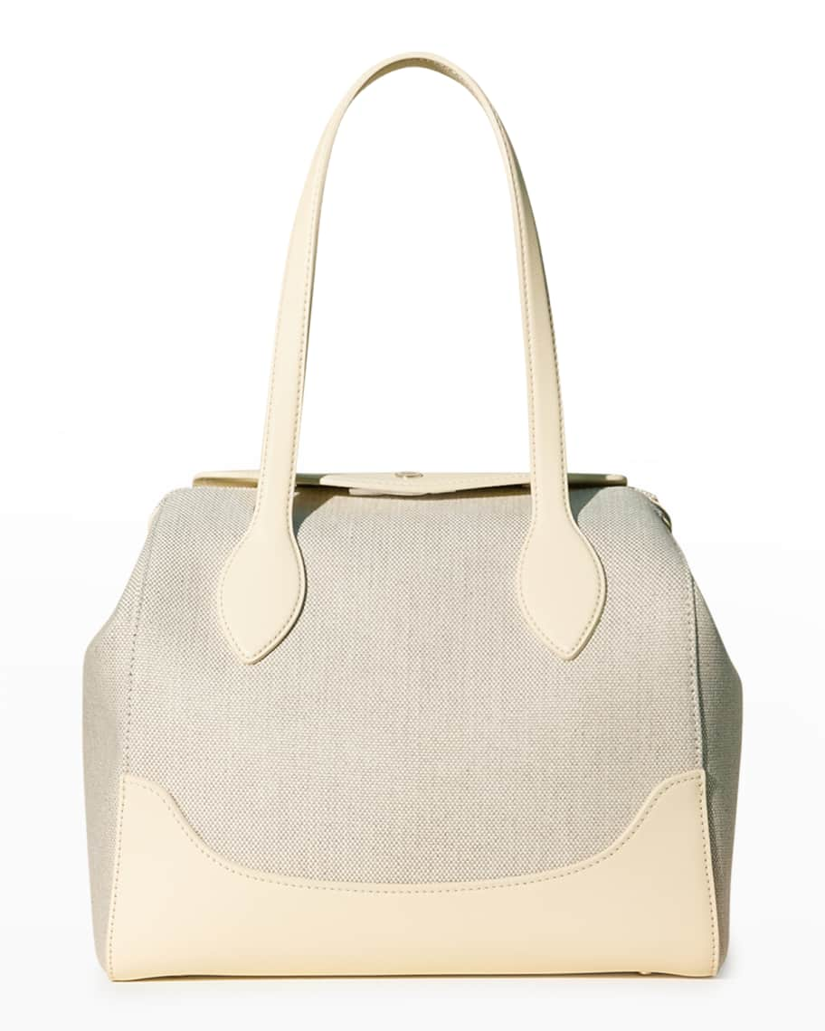 Loro Piana Sesia Happy Day Small Canvas Tote Bag | Neiman Marcus