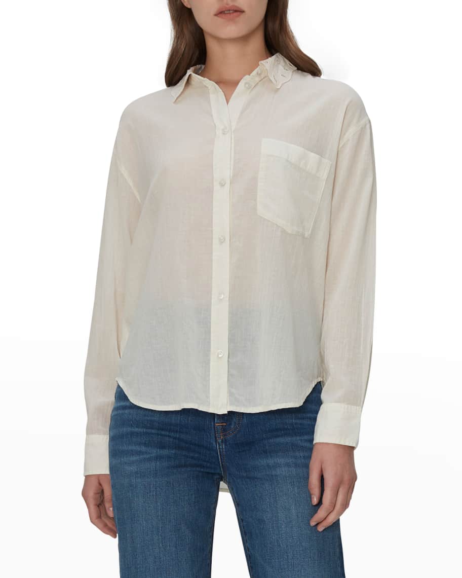 7 for all top mankind eyelet top