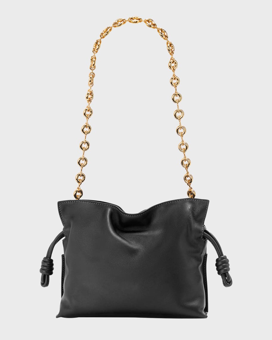 Loewe Flamenco Mini Napa Clutch Bag with Chain | Neiman Marcus