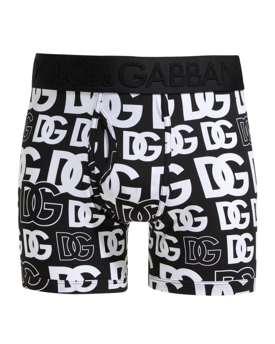 Boxer Homme Dolce & Gabbana - Blanc/Noir, Taille S à XL, Neuf Avec étiquettes