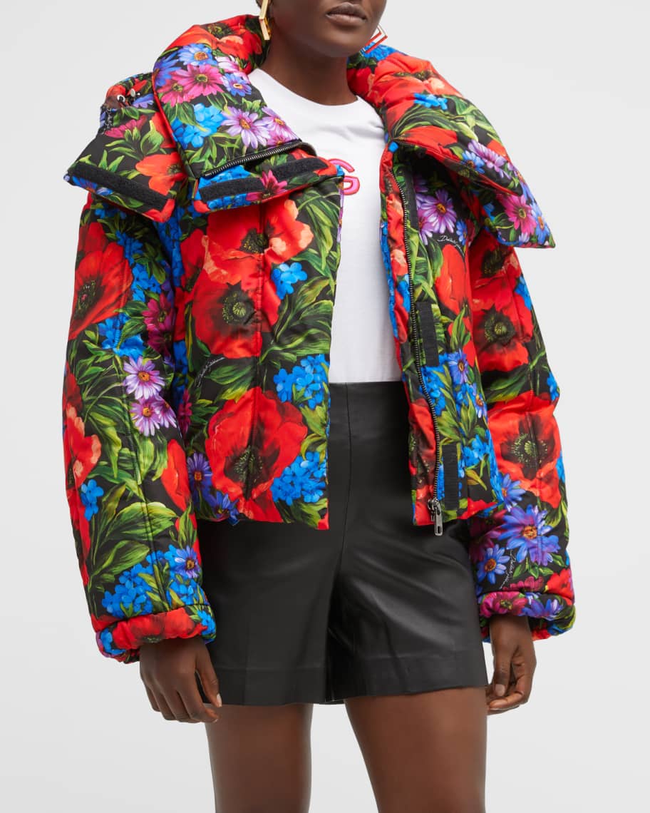 Moncler koura top floral puffer jacket