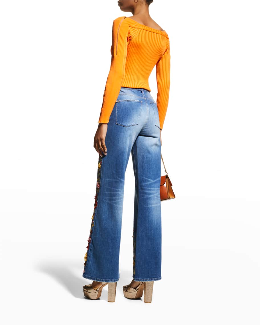 Alice and olivia gorgeous wide leg jeans outlet