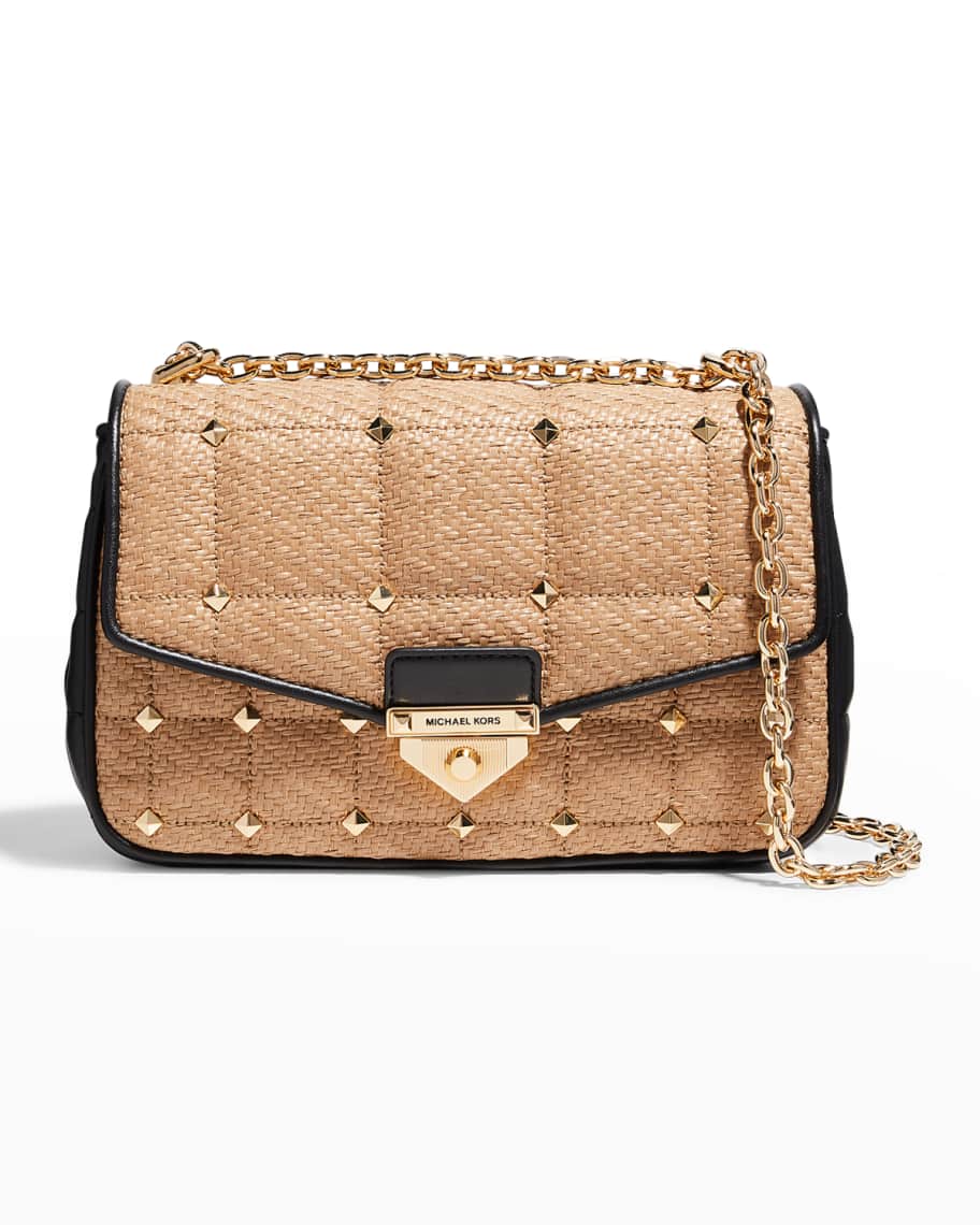 Buy Michael Kors Chain-link Leather Mini Bag - Brown At 25% Off