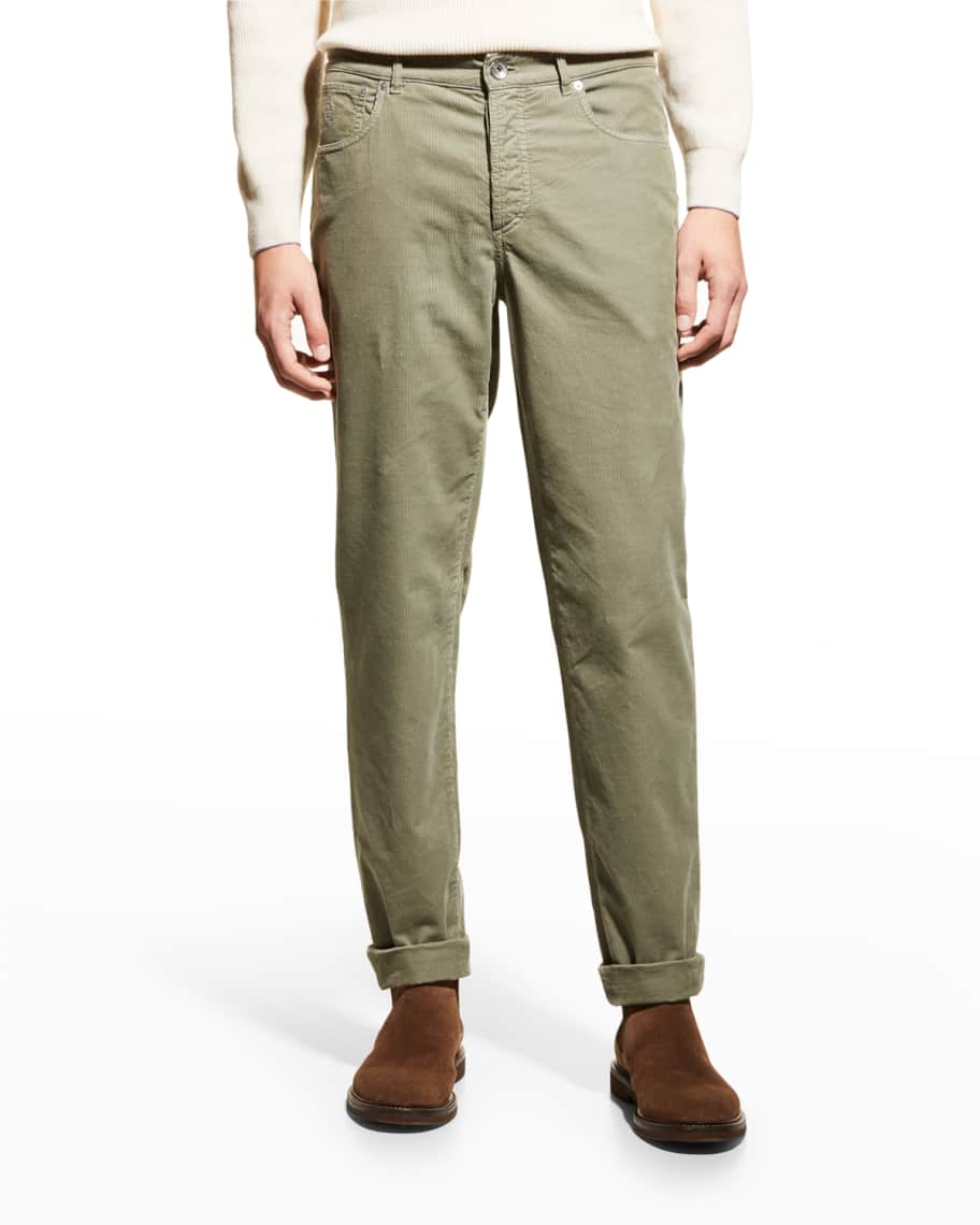 Brunello Cucinelli Men's 5-Pocket Corduroy Pants | Neiman Marcus