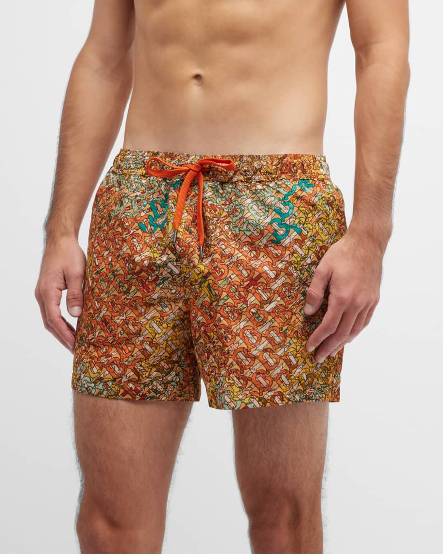 Burberry swimsuit mens orange 2025