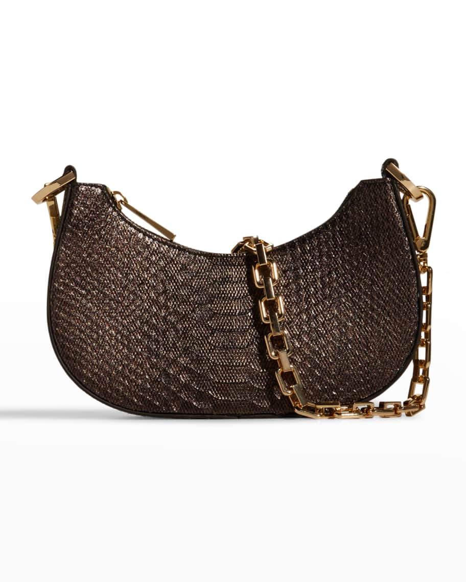 Maria Oliver Mia Small Python Shoulder Bag | Neiman Marcus