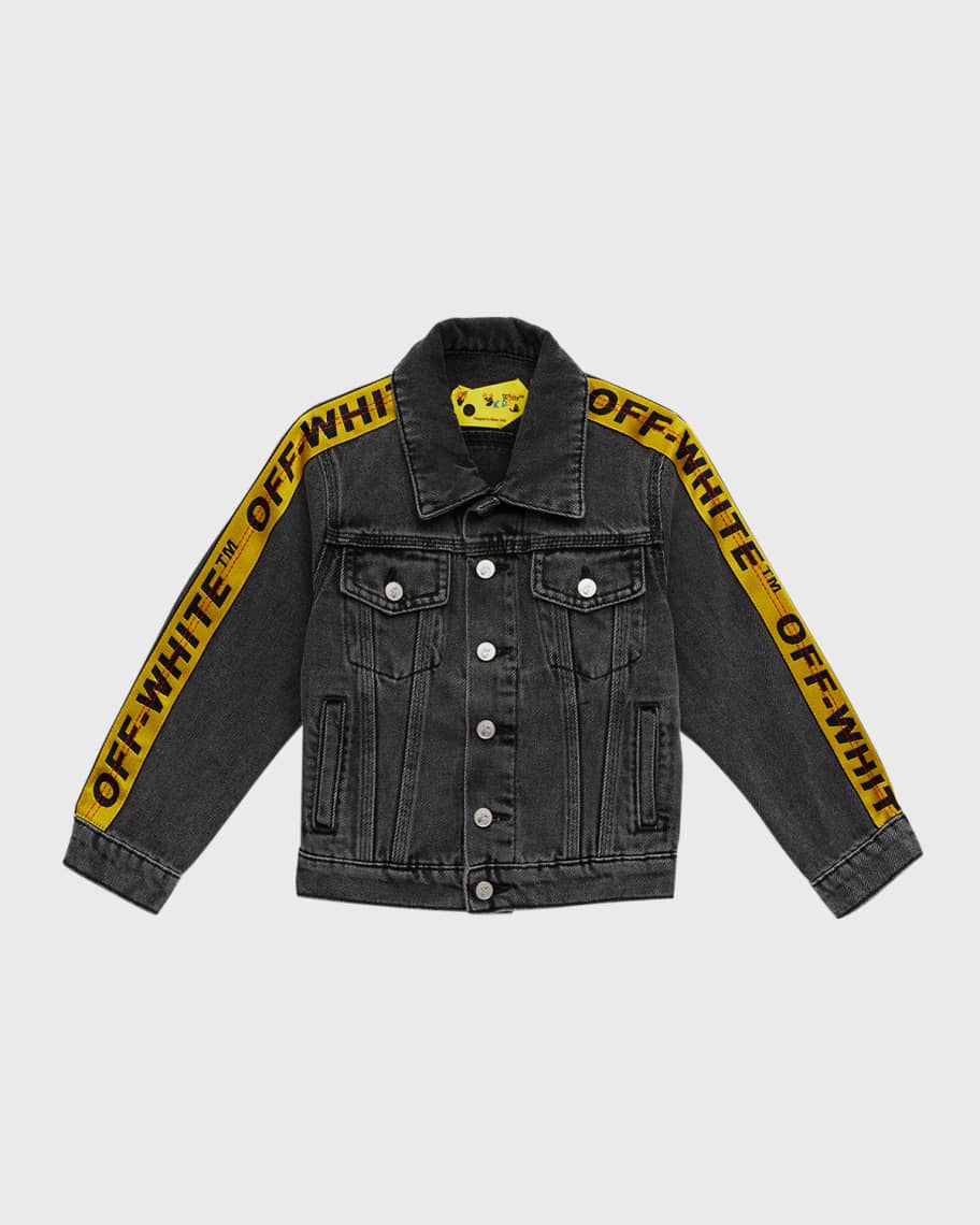 Off white denim jacket hot sale sale