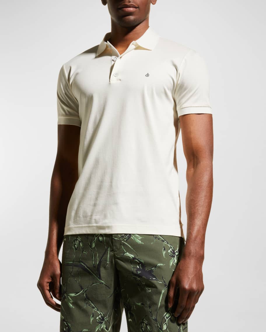 Image 2 of 6: Men's Interlock Knit Polo Shirt