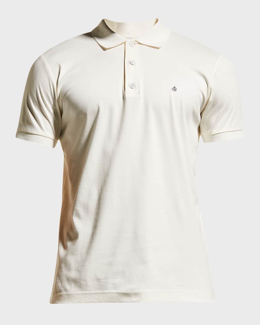 Image 1 of 6: Men's Interlock Knit Polo Shirt