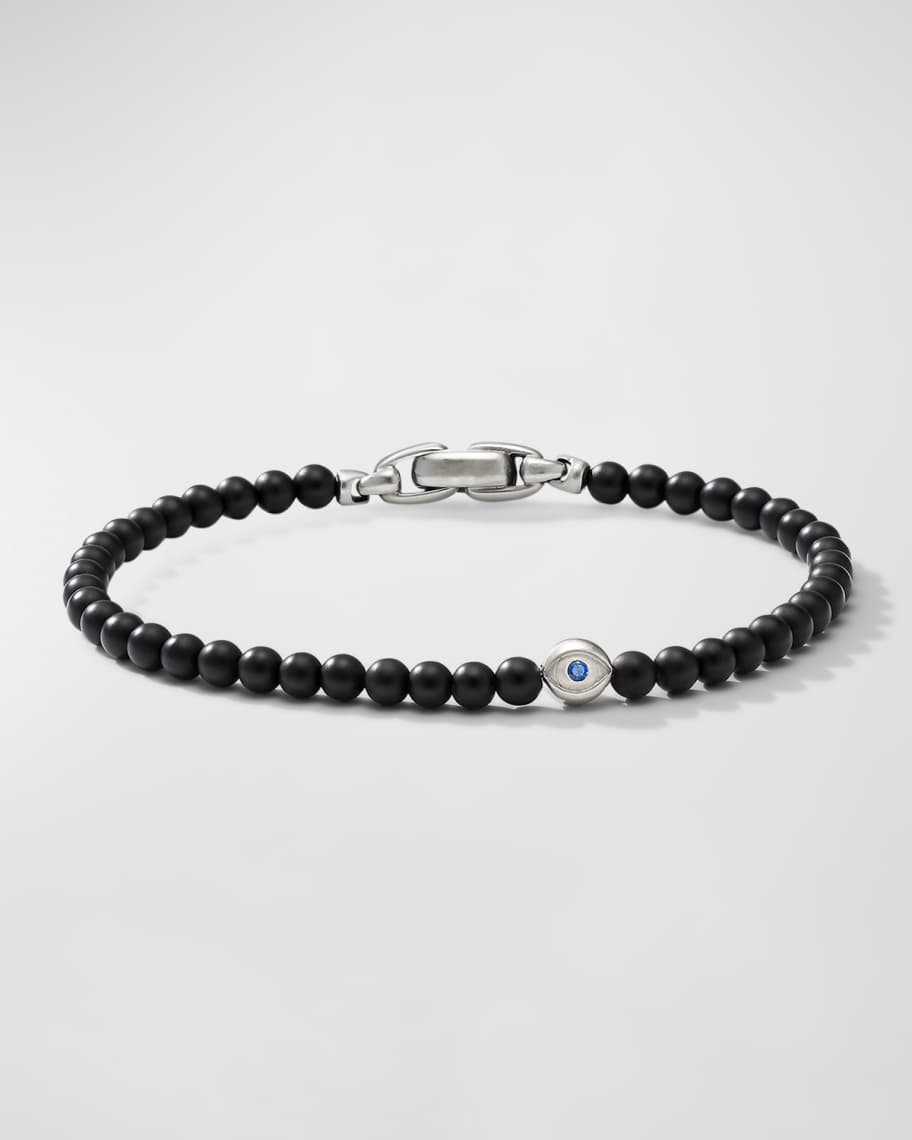 David Yurman Men's Spiritual Bead Evil Eye Bracelet with Gemstones in ...