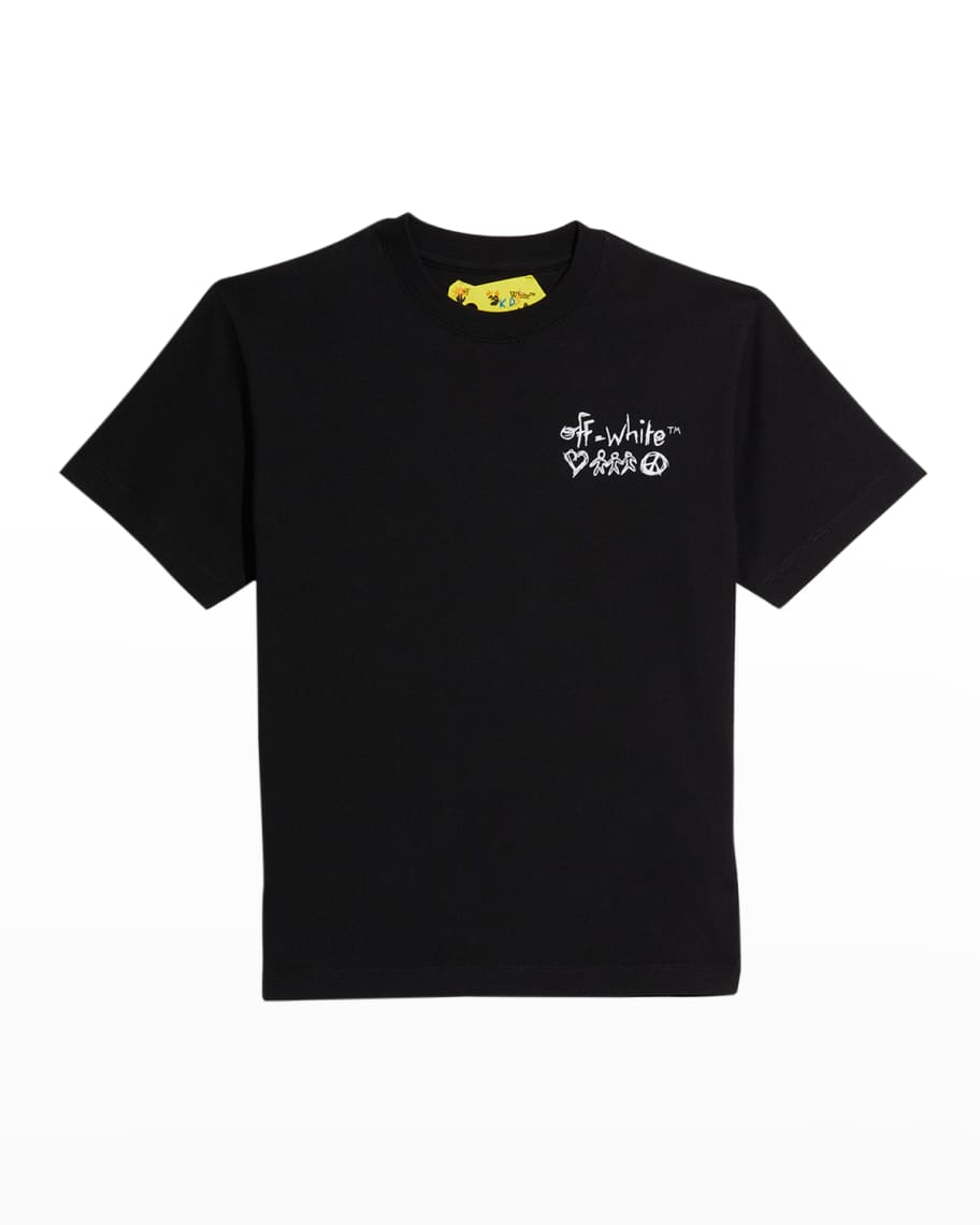 Off-White Boy's Sketch Logo T-Shirt, Size 4-12 | Neiman Marcus