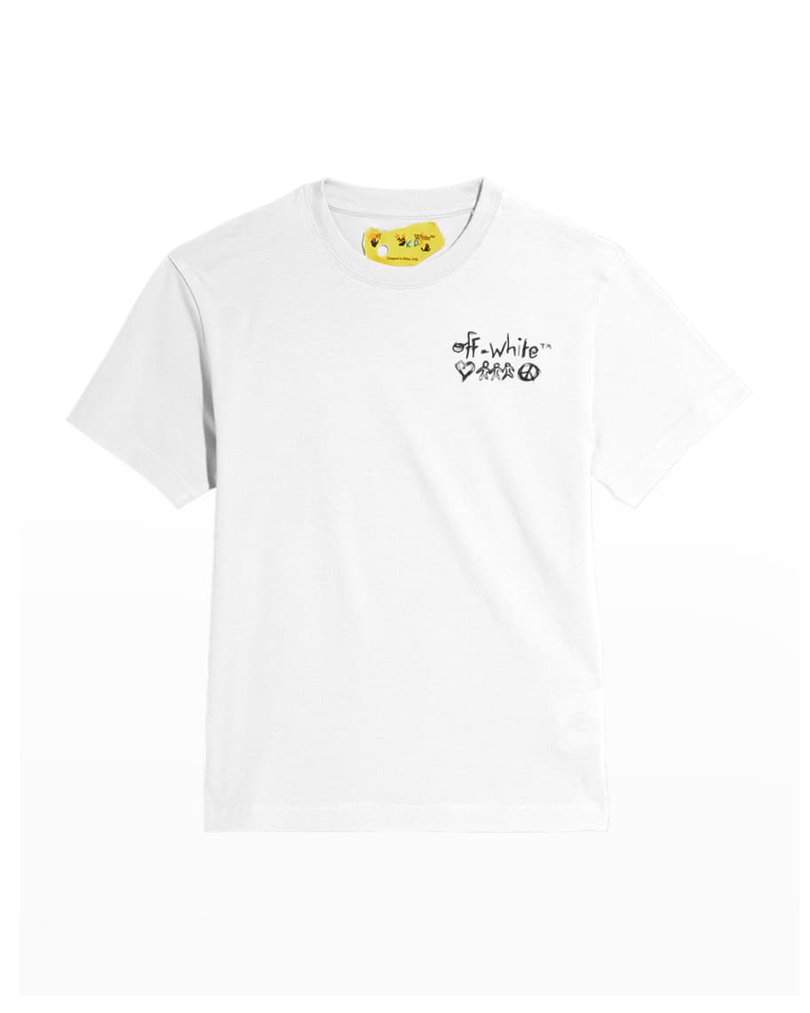 OffWhite Boy's LogoSketch TShirt, Size 412 Neiman Marcus