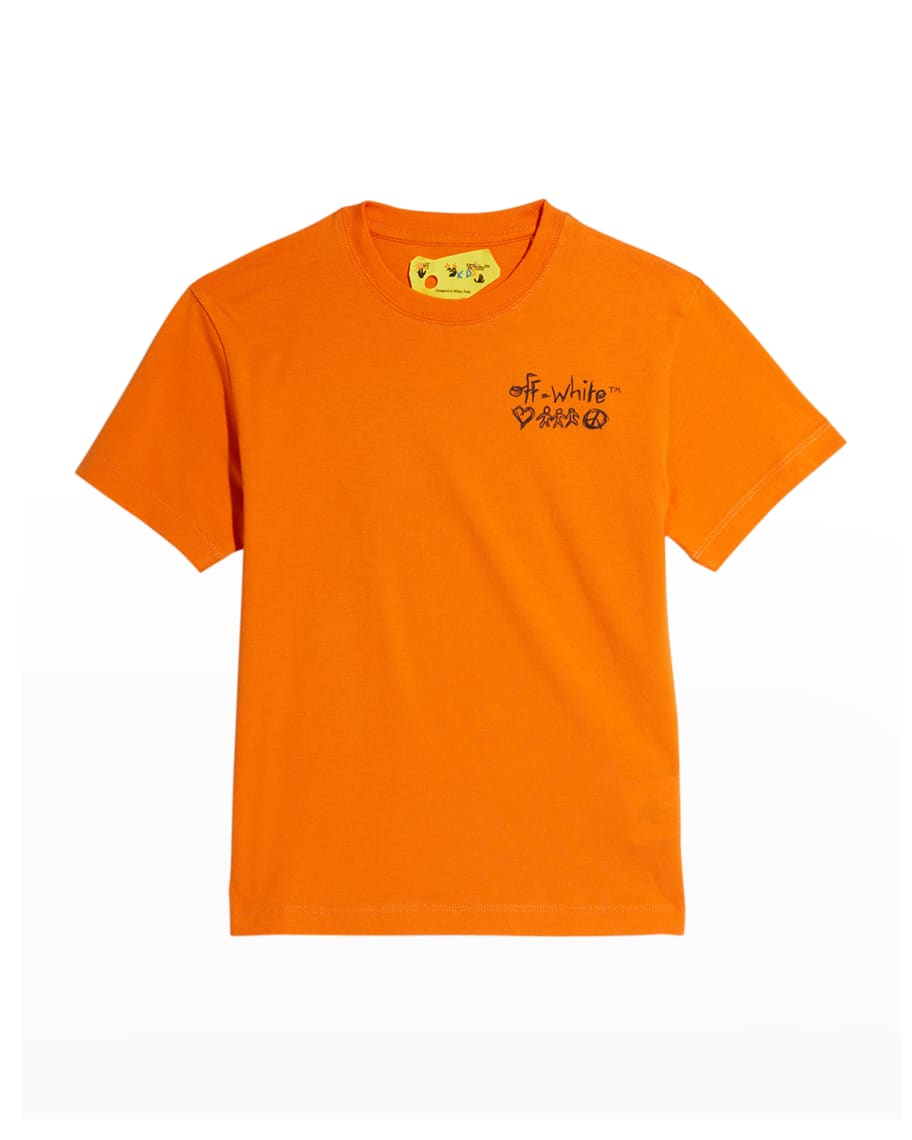 OffWhite Boy's Sketch Logo TShirt, Size 412 Neiman Marcus