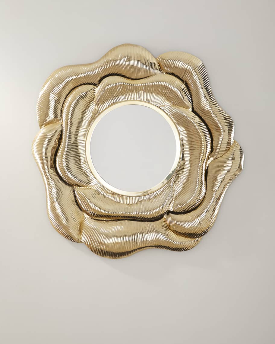 Modern Floral Wall Mirror 