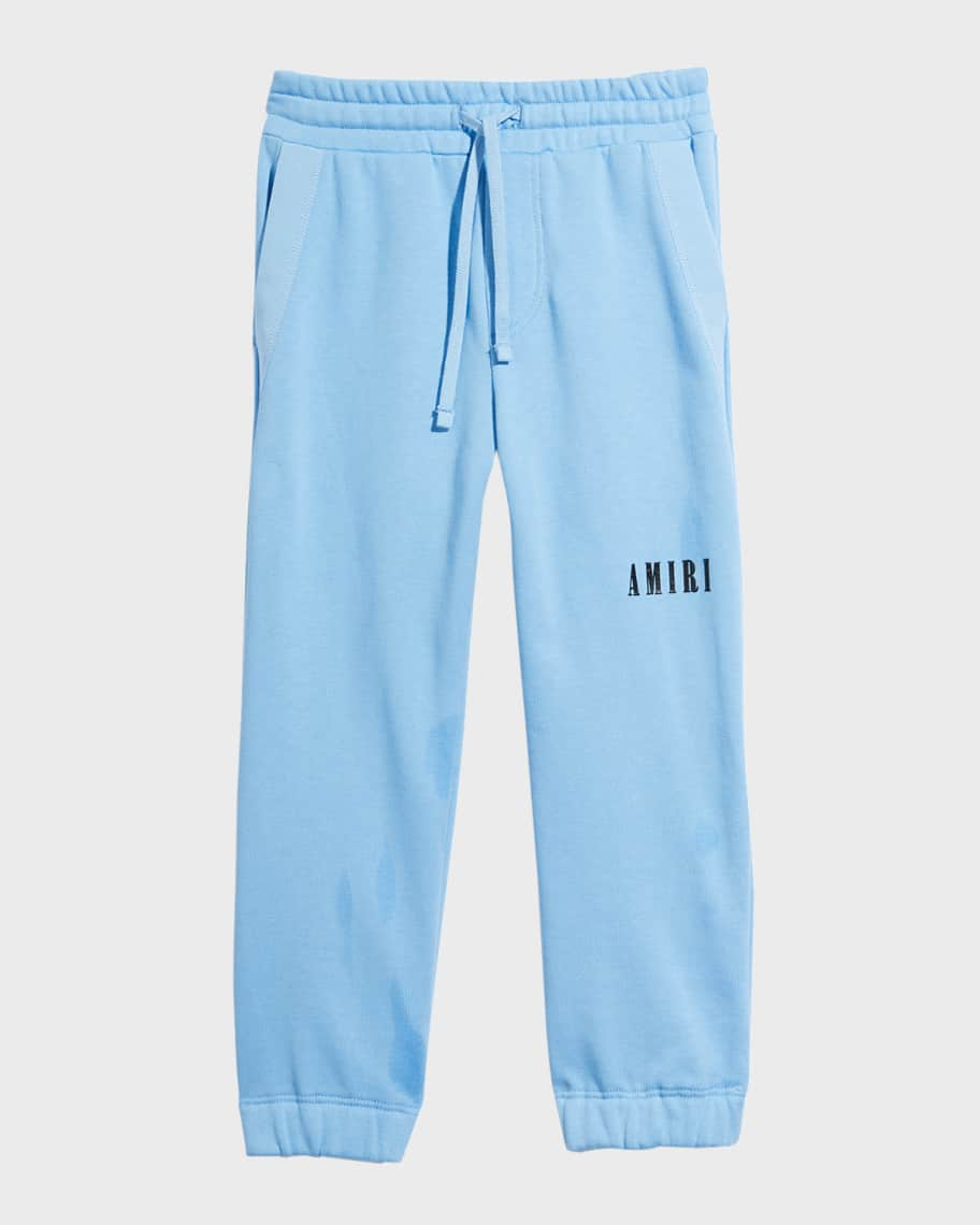 Amiri Kid's Contrast Logo-Print Sweatpants, Size 4-12 | Neiman Marcus